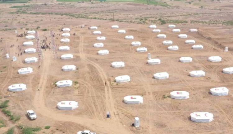 الإمارات تقيم مخيما متكاملا لإيواء متضرري السيول غربي اليمن
