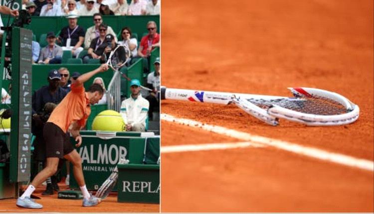 للمرة الثانية خلال أشهر.. ميدفيديف يحطم مضربه بعد الخسارة 