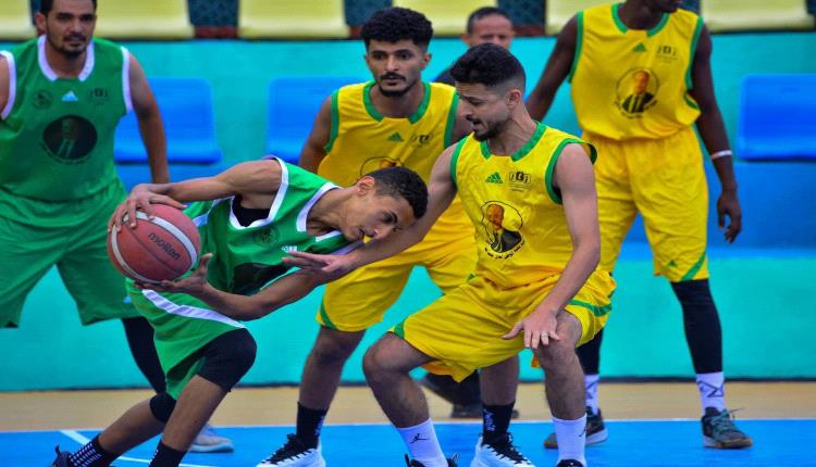 منتخب عدن يعتلي الصدارة بالفوز على شعب اب في بطولة الفقيد جمعان لكرة السلة 