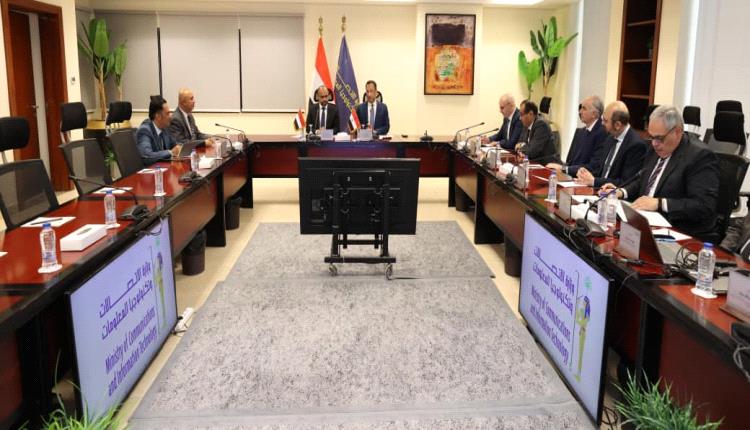 وزير الإتصالات باصرة يبحث مع نظيره المصري الشراكة الاستراتيجية وتبادل الخبرات في قطاع الاتصالات 
