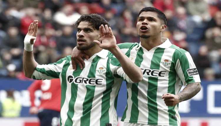 بيتيس يتعادل مع أوساسونا ويواصل إهدار النقاط في الليجا الإسبانية