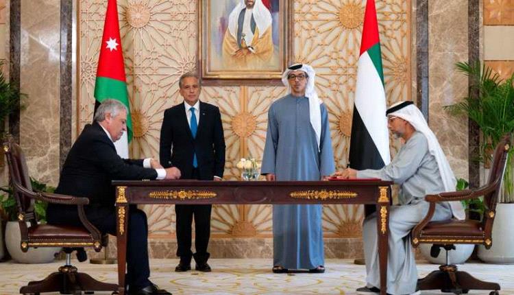الإمارات والأردن توقعان اتفاقيات مشروع سكة حديد ميناء العقبة