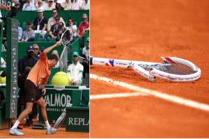 للمرة الثانية خلال أشهر.. ميدفيديف يحطم مضربه بعد الخسارة