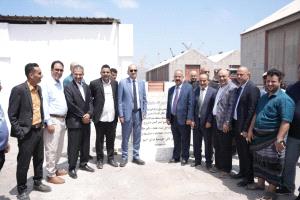 وضع حجر أساس المرحلة الثانية لتطوير مداخل ميناء عدن