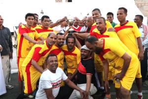 فريق أصدقاء الفقيد معروف باسعيدة بطلا بكأس بطولة لقاء الالفة والمحبة لقروب كرة قدم حضرموت الوادي