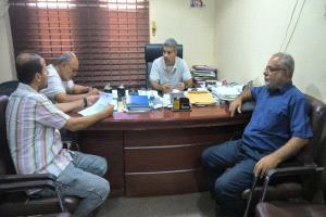 مدير مكتب الشباب والرياضة بعدن يلتقي الأمين العام لنادي الميناء لمناقشة أوضاع النادي