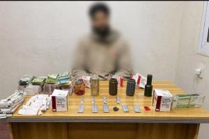 عدن.. ضبط متهم بحيازة مواد مخدرة ومتفجرات