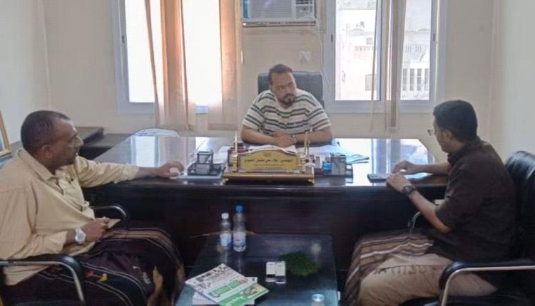 المدير العام لمكتب وزارة الشباب والرياضة بساحل حضرموت يستقبل رئيس نادي دوعن  