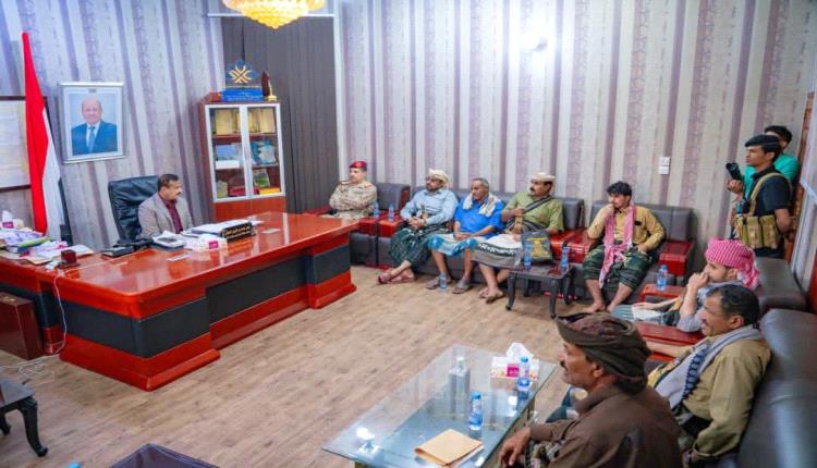 المحافظ بن الوزير يؤكد دعم السلطة المحلية للمشاريع الخدمية والتنموية بمديرية بيحان