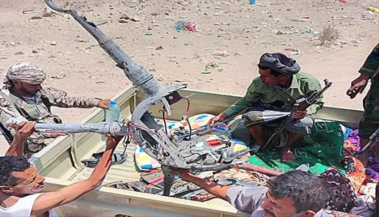 دفاع شبوة تُسقط مسيّرة حوثية في جبهة بيحان–حريب