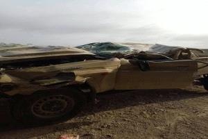حادث مروع في حساي بالمهرة.. وفاة سائق طقم عسكري وإصابة 3 آخرين بجروح خطيرة