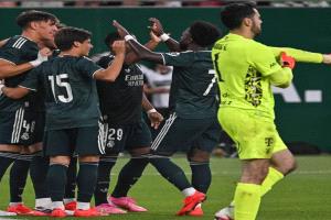 إثارة حتى النهاية.. ريال مدريد يعبر ودية فرينكفاروزي بسلام