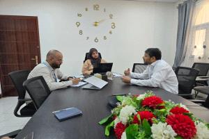 رئيسة الجهاز المركزي للإحصاء تبحث مع برنامج الأغذية العالمي  سبل تعزيز التعاون الفني وتوسيع مجالات العمل المشترك