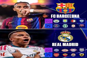 قرعة دوري أبطال أوروبا تسفر عن مواجهات نارية لبرشلونة .. وريال مدريد ينجو من "المنافس التقليدي"