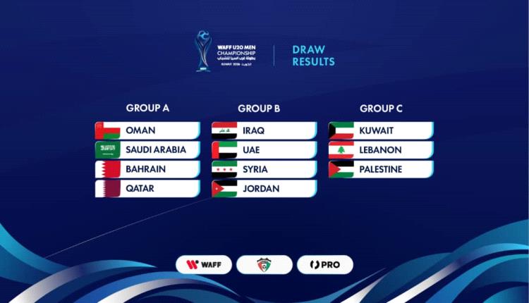سحب قرعة بطولة غرب آسيا للشباب الرابعة 