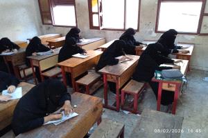 إنضباط عال في إمتحانات محو الأمية بمركز الغرباني