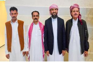 المحرمي يستقبل وفد حلف مناطق الواحدي لبحث القضايا المشتركة