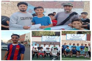 الموهوب احمد الدبعي يخطف الاضواء وينال جائزة افضل لاعب في مباراة الزيتون والرومي