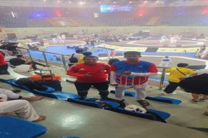 نجم تايكوندو سيئون " العامري" يحقق فوزا مهما على الجورجي " فرا" في البطولة الدولية