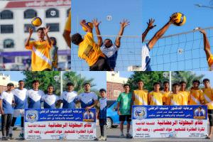 فوز بركان الخور على بيارق الهاشمي في مباريات الدور الأول من بطولة الشهيد "عواد الحسني" للكرة الطائرة" بخورمكسر