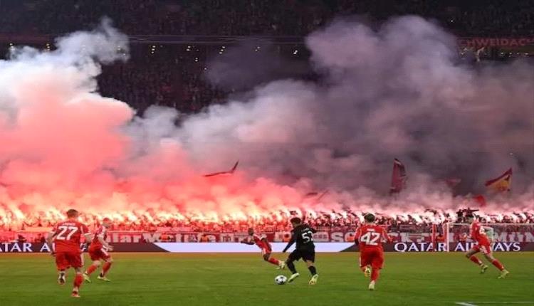 بسبب الألعاب النارية... بايرن يدرس إغلاق المدرج الجنوبي