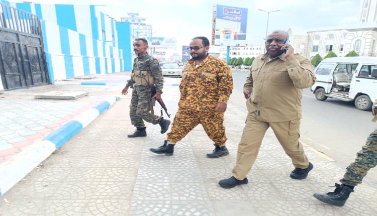 العميد السمنتر والقعشمي يتفقدان المنشآت الحكومية: أمن عدن خط أحمر 