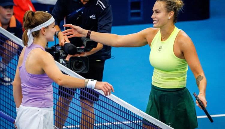 للعام الثالث على التوالي.. سابالينكا تتأهل لنهائي بطولة برزبين