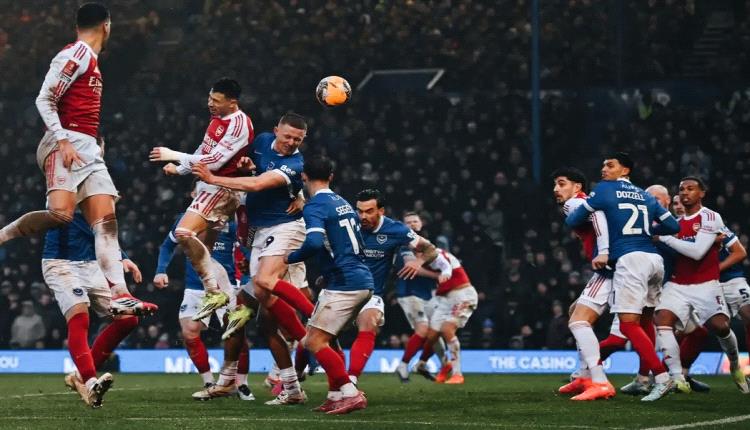 بهاتريك مارتينيلي.. آرسنال يُقصي بورتسموث من كأس الاتحاد..