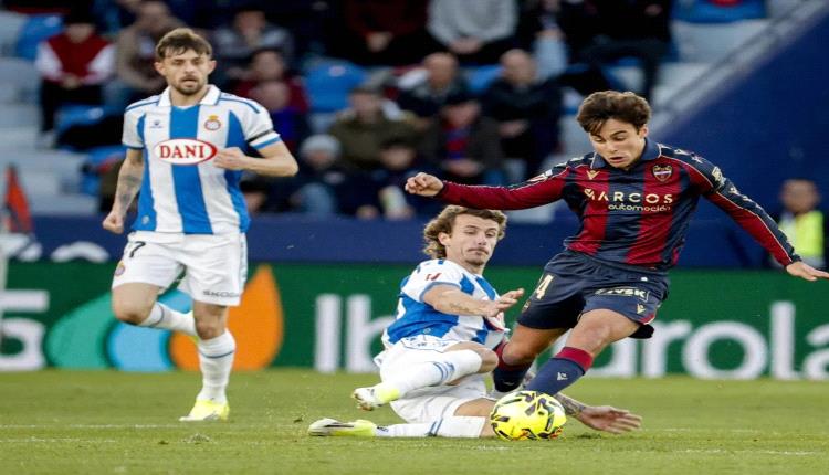 ليفانتي يفرض التعادل على إسبانيول في الليجا الإسبانية