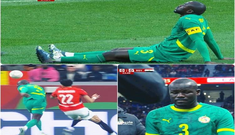 كوليبالي يغادر مباراة مصر والسنغال مبكرًا