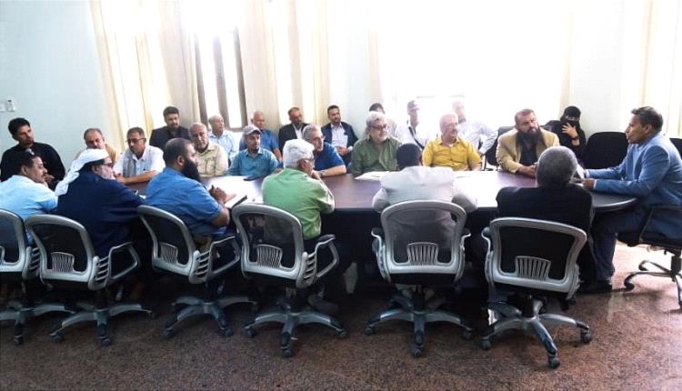 تنفيذي أبين يقف أمام عدداً من التقارير في الجوانب الصحية والتموينية والاستهلاكية