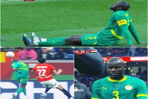 كوليبالي يغادر مباراة مصر والسنغال مبكرًا