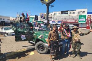 انتشار قوات حراسة الرئيس عيدروس الزبيدي في ساحة العروض استعدادًا للمليونية بعدن
