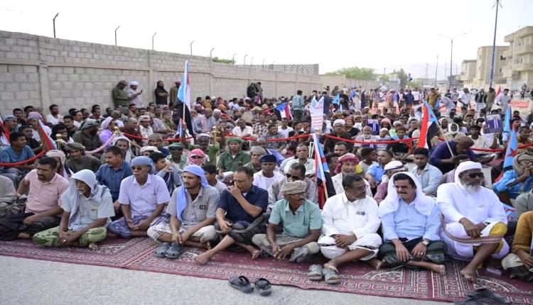 صور أولية من فعالية "التصعيد ضد الوصاية والاحتلال" في سيئون حضرموت