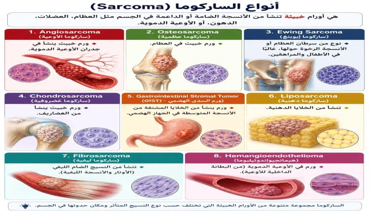 استشاري طب الأورام والعلاج الكيماوي : شهر يوليو شهر التوعية بسرطان السلركوما 
