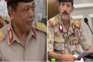 مدير الدائرة المالية اللواء الركن/ عبدالله عبدربه بعزي نائبه العميد الركن/ محمد الداعري