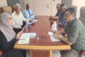 بحث آليات تعزيز الحوكمة واحتياجات القطاع الصحي في مديرية البريقة بعدن