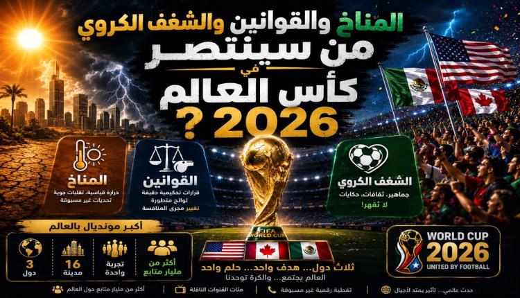 المناخ والقوانين والشغف الكروي من سينتصر في كأس العالم 26