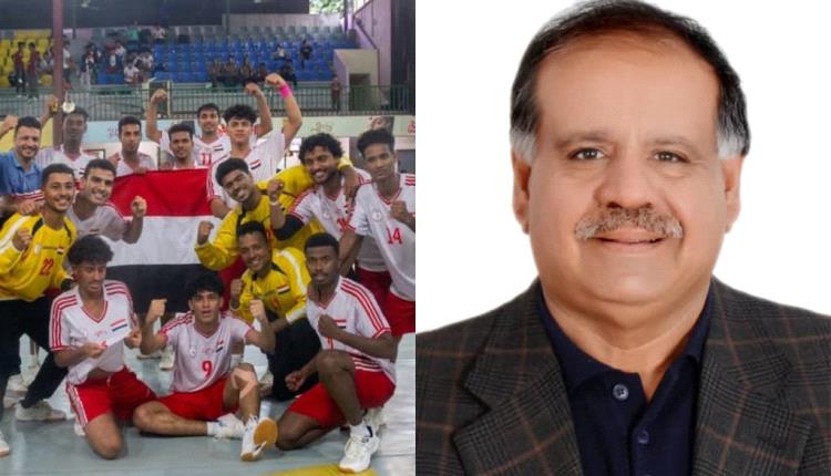 رئيس الاتحاد اليمني لكرة اليد يبارك فوز منتخب الشباب على نيبال في بطولة التحدي الدولية