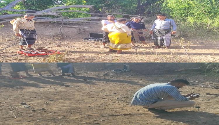 بدء الدراسات الجيولوجية لحفر بئر جديدة في مركز المسيمير "أ" بدعم من القيادي محمود الحوشبي