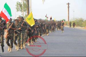 شاهد بالصورة فصائل من حزب الله تستعرض في اليمن 