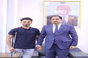 وزير الشباب والرياضة يستقبل الشاب أحمد عارف ويوجه بتمكينه من فرصة عمل