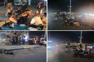 لحج.. احتياجات في صبر بلحج تسفر عن قطع الطريق الرئيس بين عدن _لحج اثر انقطاعات  الكهرباء 