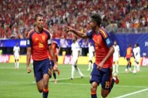 فوز ساحق للمنتخب الاسباني على المنتخب السعودي 