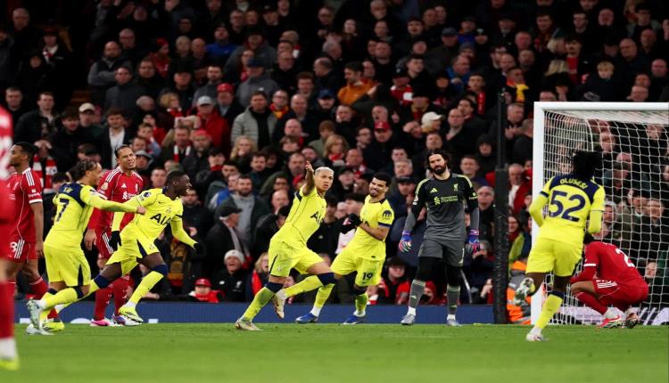 بهدف في التسعين.. توتنهام يقتنص نقطة ثمينة من عقر دار ليفربول