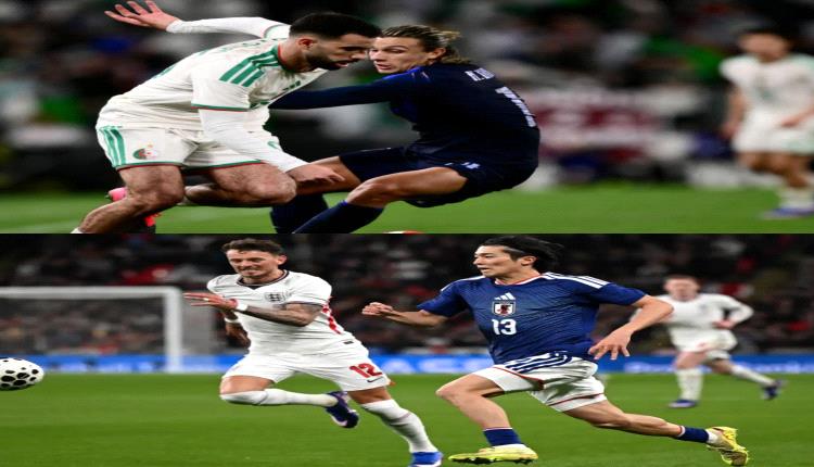 اليابان تحرج إنجلترا بفوز ثمين.. والجزائر تتعادل مع أوروجواي 