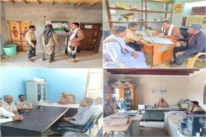 خلال تفقده لسير العمل بعد إجازة عيد الفطر، مدير عام رضوم يشيد بالانضباط الوظيفي