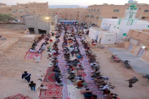 حضرموت.. انتقالي حورة ووادي العين يجمع الجنوبيين في إفطار رمضاني وحماسي تحت راية الزُبيدي