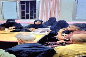 اكرامية رمضانية لموظفي ادارة محو الأمية وتعليم الكبار بالعاصمة عدن  