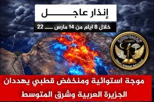إنذار جوي لثمانية أيام في الجزيرة العربية وشرق المتوسط
